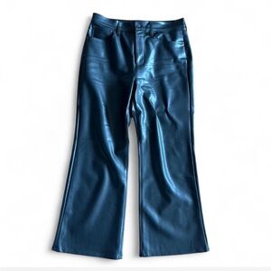 NWOT J.Crew Kickout Crop Faux Leather Pants